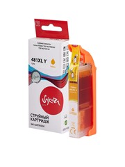 Струйный картридж Sakura 2046C001 (481XL Yellow) для Canon PIXMA TS6140, TR8540, TS8140, TS9140, водорастворимый тип чернил, желтый, 12 мл., 824 к.