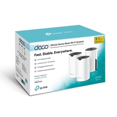 Точка доступа Wi-Fi TP-LINK Deco S4(3-pack) AC1200 Домашняя Mesh Wi-Fi система, 867 Мбит/с на 5 ГГц + 300 Мбит/с на 2,4 ГГц, поддержка стандартов 802.11ac/a/b/g/n, 2 гигабитных порта Ethernet для М4R, 2 встроенные антенны, (089726)