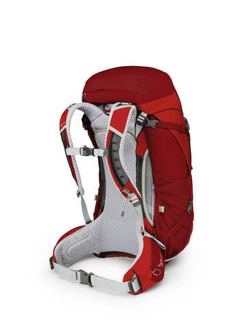 Картинка рюкзак туристический Osprey Stratos 50 Beet Red - 2