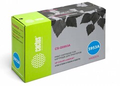 Лазерный картридж Cactus CS-Q5953A (HP 643A) пурпурный для принтеров HP Color LaserJet 4700, 4700DN, 4700DTN, 4700HDN, 4700N, 4700PH Plus (10'000 стр.)