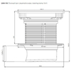 Logan L004-150 L004-150 Точечный трап с решеткой из нерж. стали/под плитку 15х15 (306894)