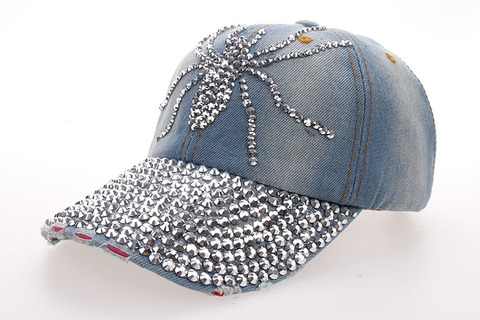 Baseball Jean Caps Women Rhinestone baseball cap - series 1