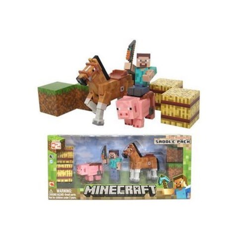 Набор фигурок Minecraft"Saddle Pack"с аксессуарами