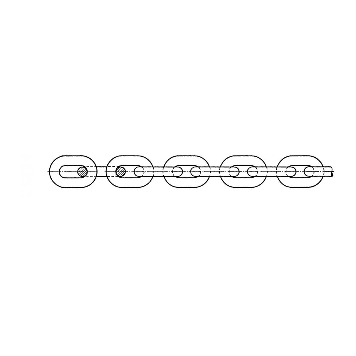 Cromox Stainless Steel 318LN DIN 766 Duplex Windlass Anchor Chain 8mm