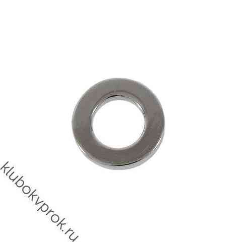 Кольцо литое металлическое, 19(10)*3мм , Никель