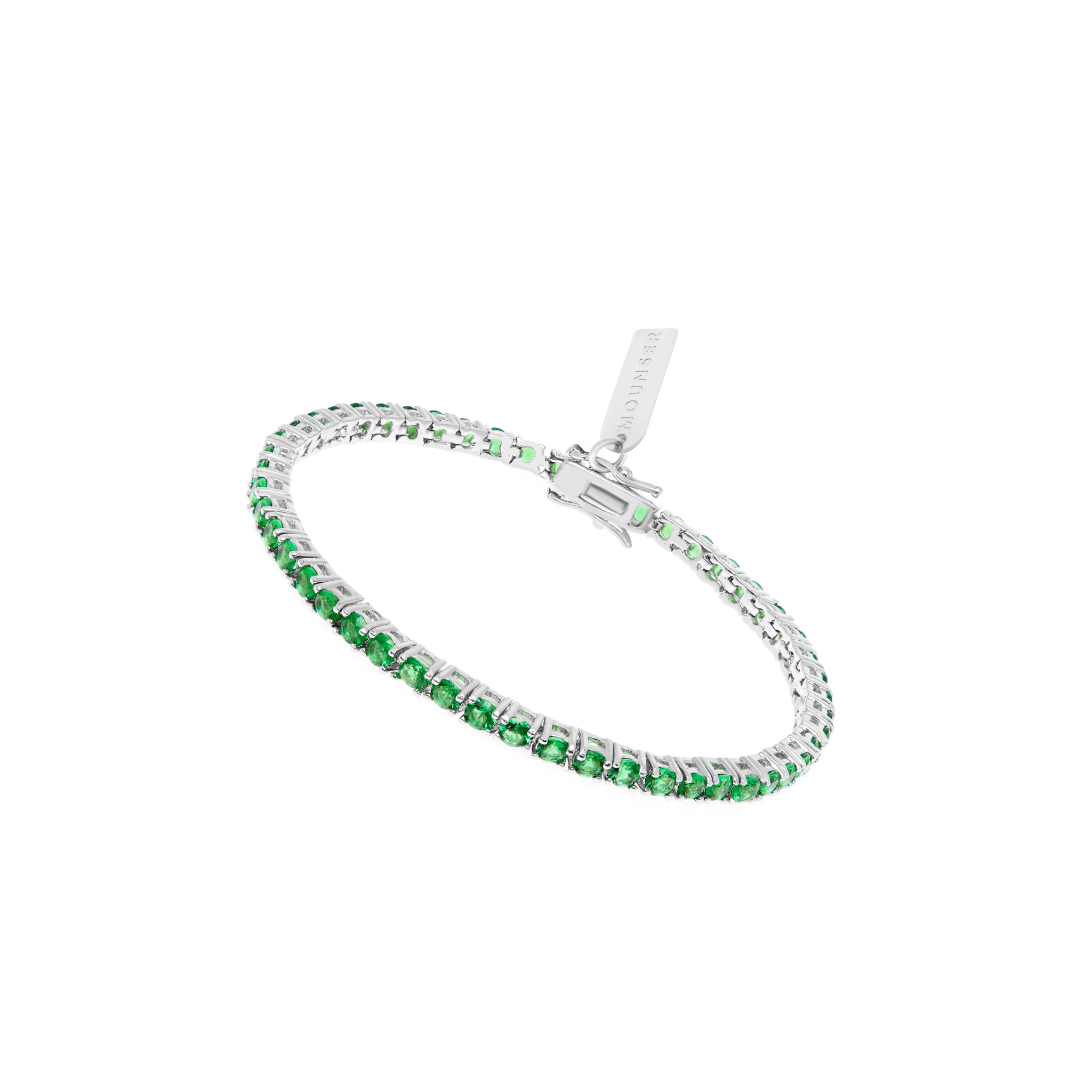 MOUNSER Браслет Laguna Silver Emerald Bracelet