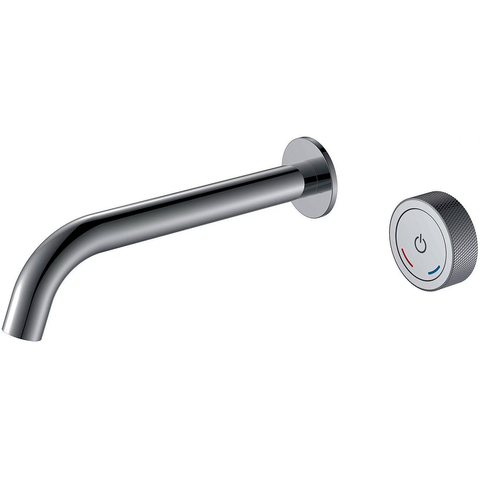 Boheme 158/2-SGM Смеситель автоматический для раковины из стены на 2 отв. TECH Shine Gun Metal