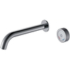 Boheme 158/2-SGM Смеситель автоматический для раковины из стены на 2 отв. TECH Shine Gun Metal