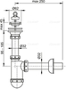 Сифон для раковины Alcaplast A411