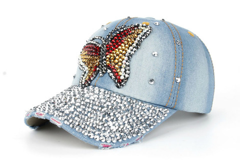 Baseball Jean Caps Women Rhinestone baseball cap - series 1