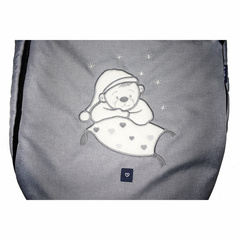 №S77 Exlusive Bear  melange fabric (гранатовый)