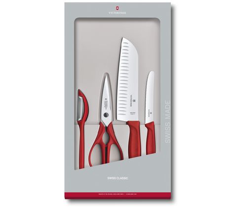 Кухонный набор Victorinox, 4 предмета, цвет красный (6.7131.4G) - Wenger-Victorinox.Ru