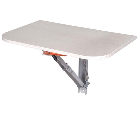 Откидной стол для кухни 800 мм (ширина), 600 мм (глубина). Столешница ЛДСП. Т-обр механизм.
