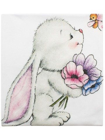 Трикотажная пеленка "Зайчонок"