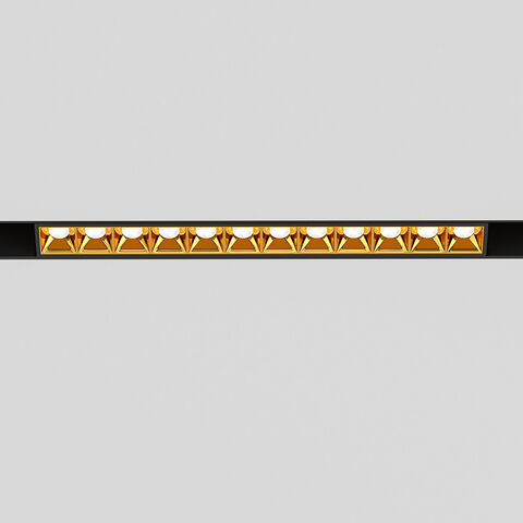 Магнитный трековый светильник Elektrostandard Slim Magnetic 85103/01 чёрный/золото