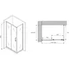 Abber Schwarzer Diamant AG30120B-S85B Душевой уголок, цвет: чёрный