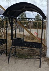 Мангал большой с печкой топка 6мм МК007