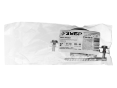 ЗУБР 2?, цинк, 1 шт, трубный хомут с сантехнической шпилькой и дюбелем (37866-59-65)