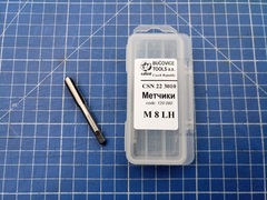 Метчик М 8,0х1,25 (Комплект 2шт, левый) CSN223010 115CrV3 6h(2N) 54мм a=5,0 Bucovice(CzTool) 120080