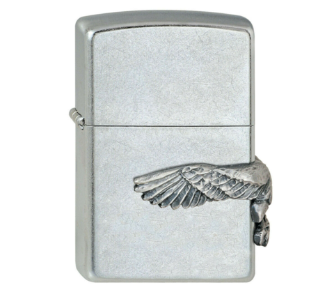 Зажигалка Zippo, цвет латунь/сталь, серебристая, 36х12х56 мм (207 Eagle Emblem) | Wenger-Victorinox.Ru