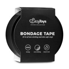 Черная лента для бондажа Easytoys Bondage Tape - 20 м. - 