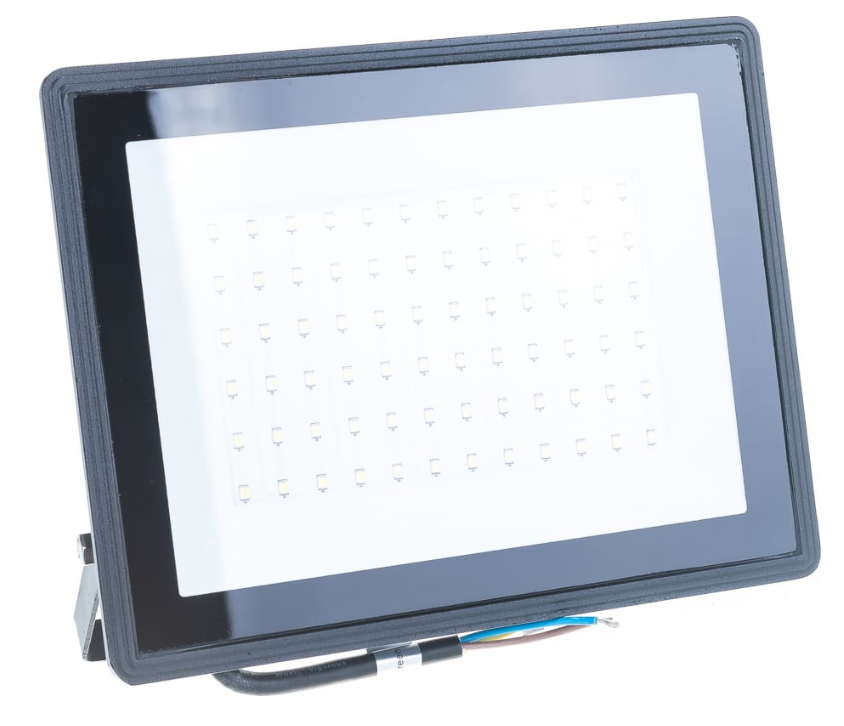 Прожектор СДО 06-100 светодиодный черный IP65 6500K iEK