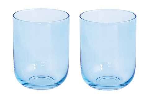 Набор стаканов для воды 2шт 390мл Easy Life Rainbow голубой