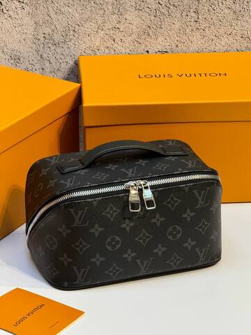 Несессер Louis Vuitton Toiletry Bag 2 Compartments Monogram Eclipse черный