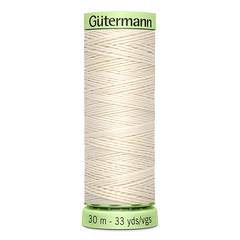 Нить Top Stitch 30/30 м для декоративной отстрочки, Gutermann, 802 молочно-бежевый