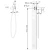 Abber Weiss Insel AF8025B Смеситель с гигиеническим душем, цвет: черный матовый