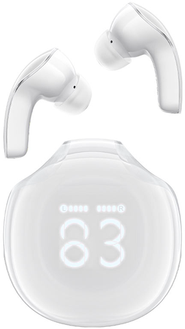 ACEFAST T9 Crystal color Air bluetooth earbuds, Porcelain White