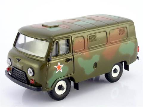 UAZ-3741 Military camouflage dark summer 1:43 Agat Mossar Tantal