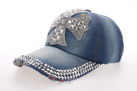 Baseball Jean Caps Women Rhinestone baseball cap - series 1