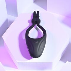 Черное эрекционное вибролассо Perfect Fit - 