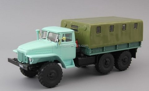 Ural-375D flatbed truck with awning 1:43 DeAgostini Auto Legends USSR Trucks #43