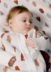 Комбинезон вязаный (деревья)