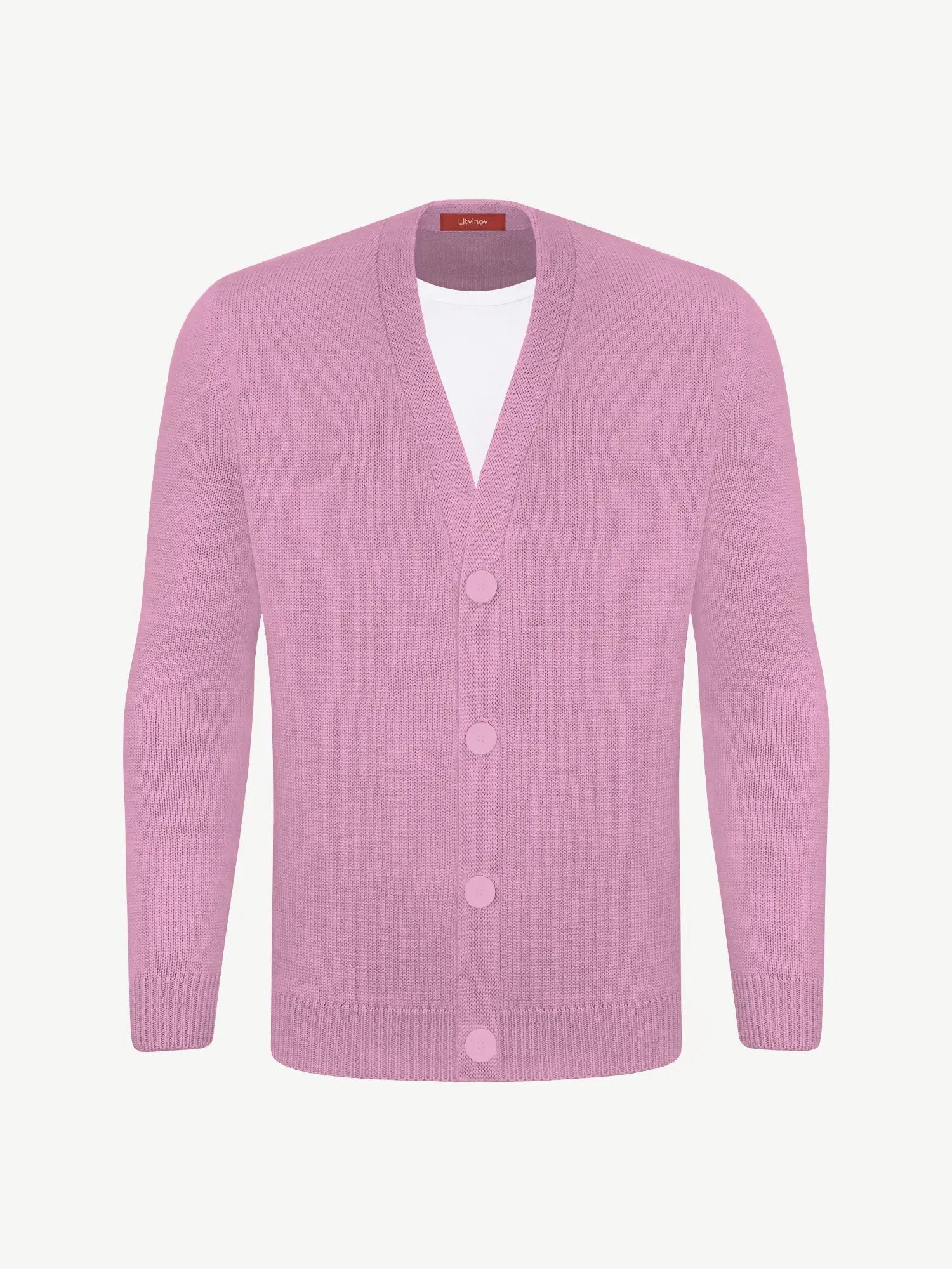 Кардиган с пуговицами из шелка