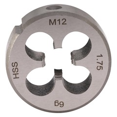 Плашка М12х1,75 DINEN22568 HSS 6g 38х14мм H-Tools 240120HT