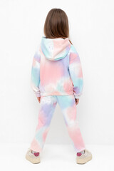 брюки  для девочки  КР 400536/разноцветный спрей