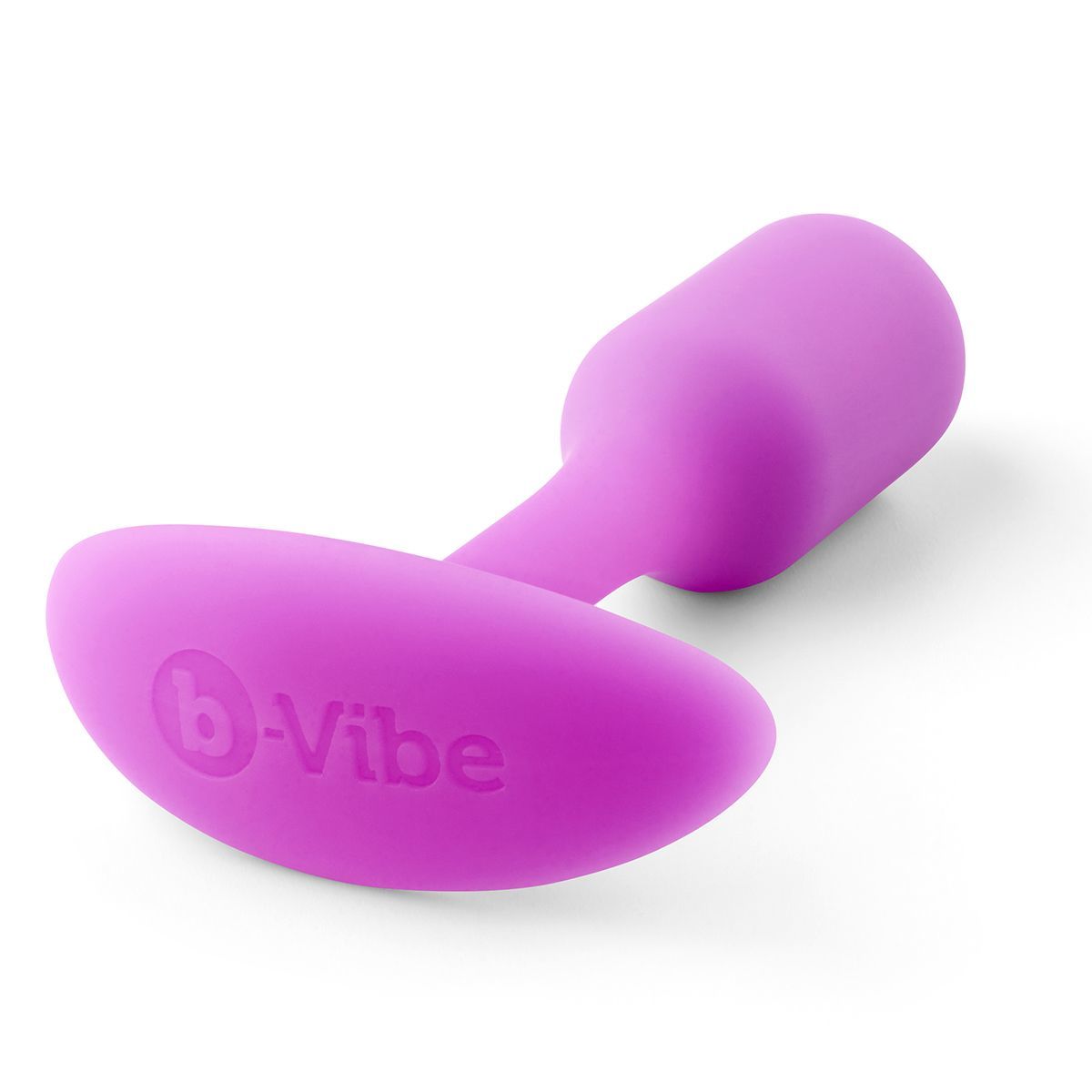 Розовая пробка для ношения B-vibe Snug Plug 1 - 9,4 см.