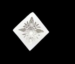 Силиконовый молд Брошь прямоугольная Большая , объемная