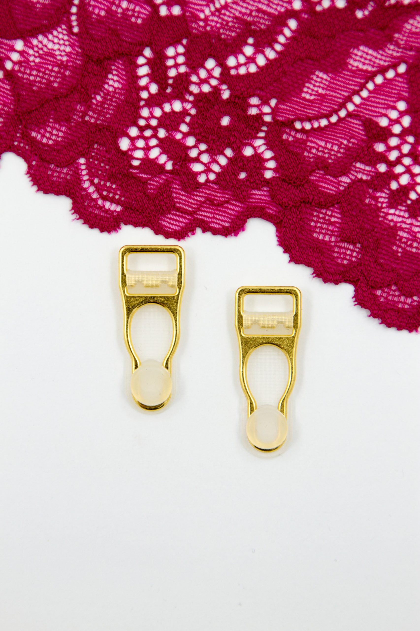 Чулкодержатель металлический 1 см золотой