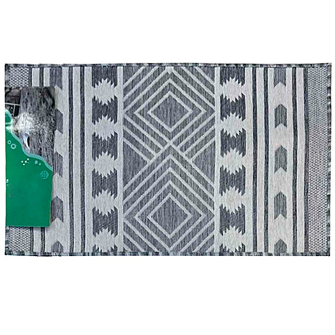 Коврик Ängelholm 70х120, серый с рисунком, полиэстер