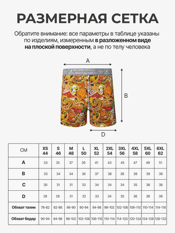 Комплект из 3-х семейных трусов - «Это Вкусно!»