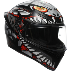 Мотошлем AGV K1S Lyzard Matt, чёрный/серый/красный