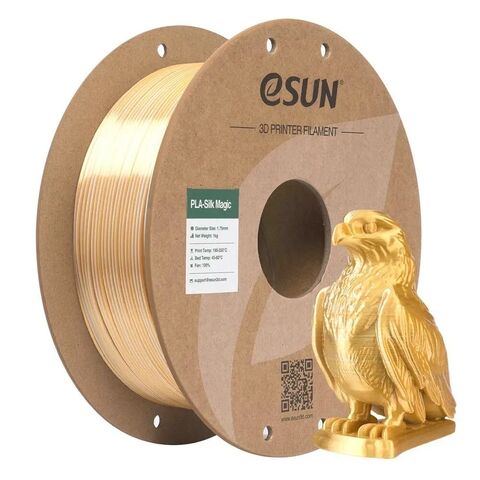 Пластик для 3D-печати eSUN PLA-Silk Magic, 1,75 мм, 1 кг, золотой/серебристый, PLA-SKMG175B-JS1Y1