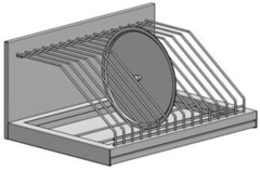Полка кухонная для крышек ПКК-900