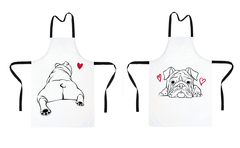 Фартук Двусторонний "Английский бульдог - любовь"