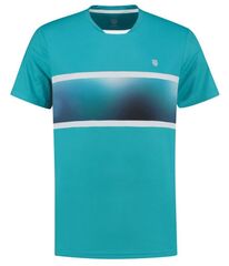 Теннисная футболка K-Swiss Hypercourt Express Crew Tee 2 M - algiers blue/white