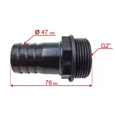 Штуцер QUATTRO ELEMENTI Sewage 250F / 300F Ci выходной 40 мм (771-763-050)